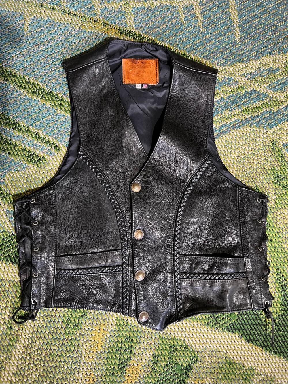 Harley Davidson Walter Dyer Leather Men's Vest
